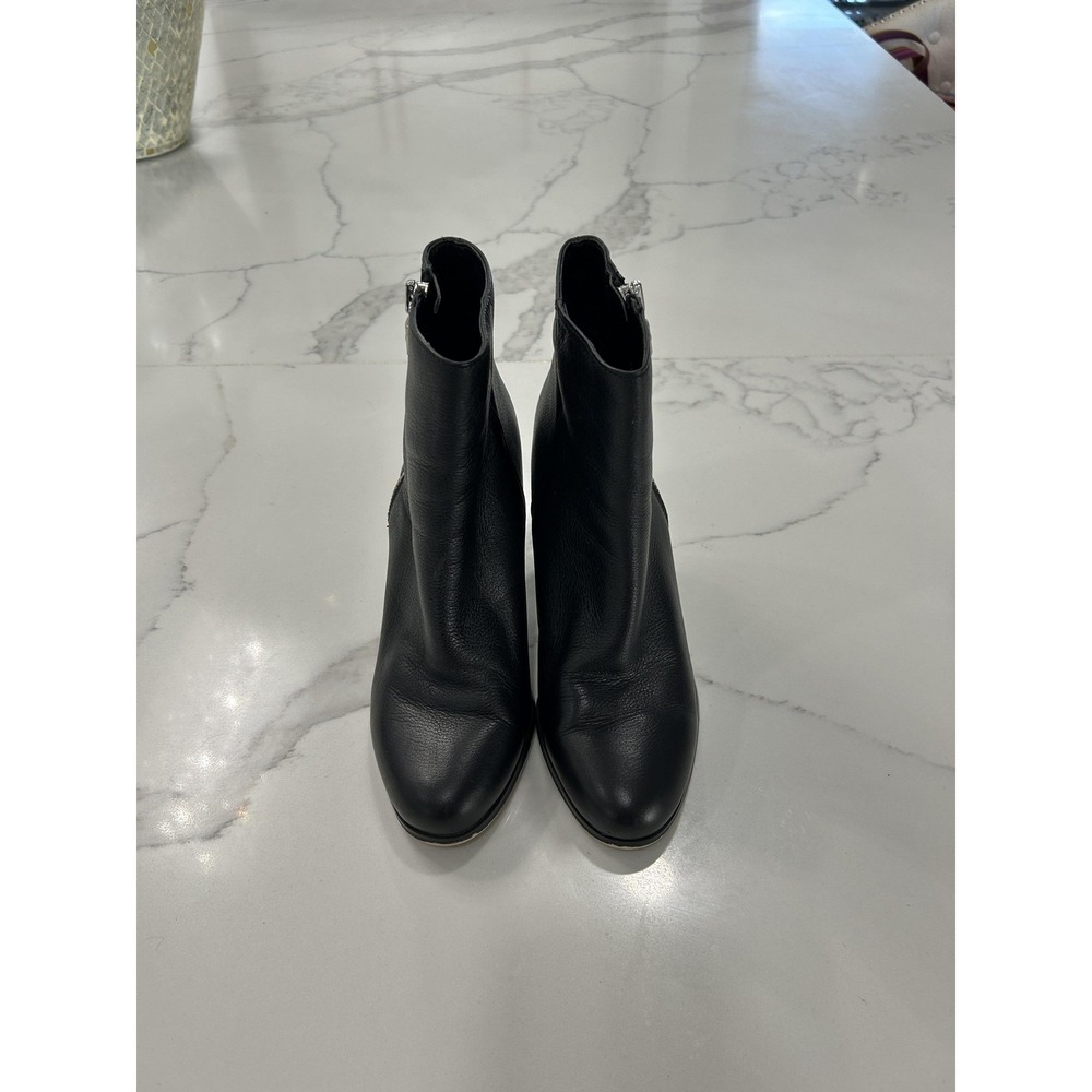 Michael Michael Kors Boots Womens Size 6.5 Black Ree Leather Ankle‎ Bootie Zip - Picture 3 of 9